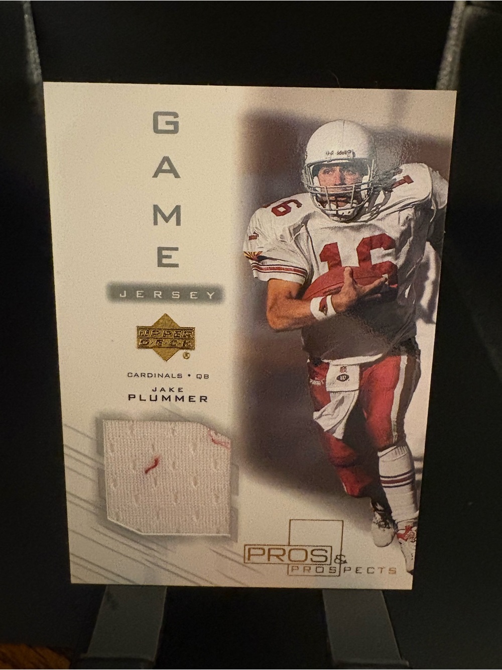 Upper Deck Pros & Prospects Jake Plummer Cardinals Game Jersey Card